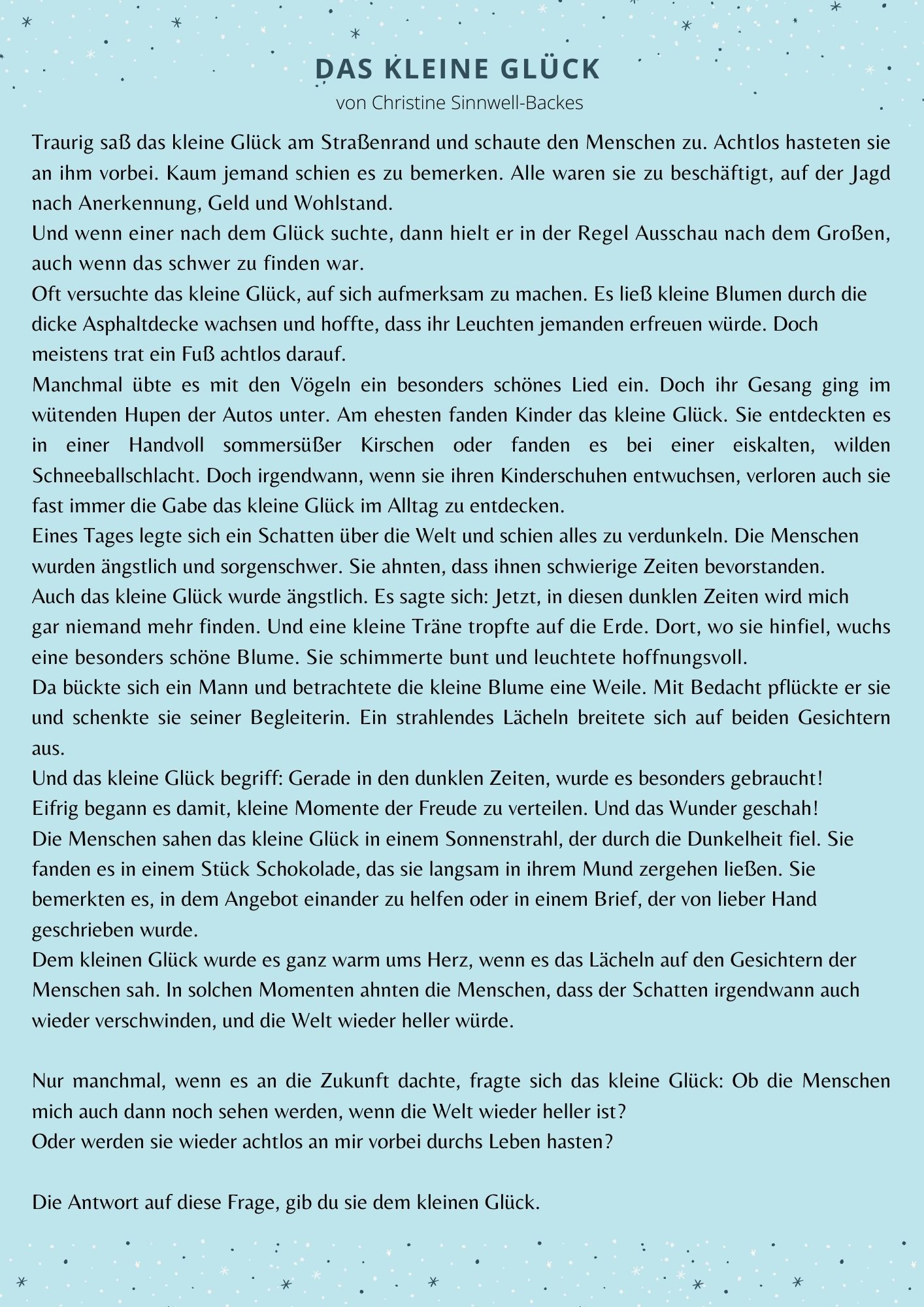 5. Dezember echt.sein